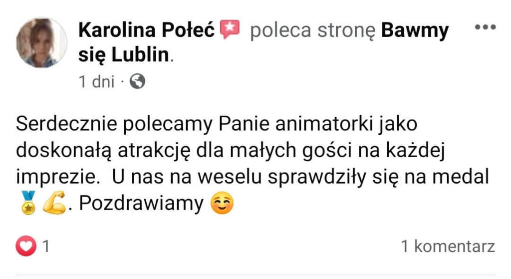 Joanna Kozłowicz Bawmy się Lublin opinia wesele