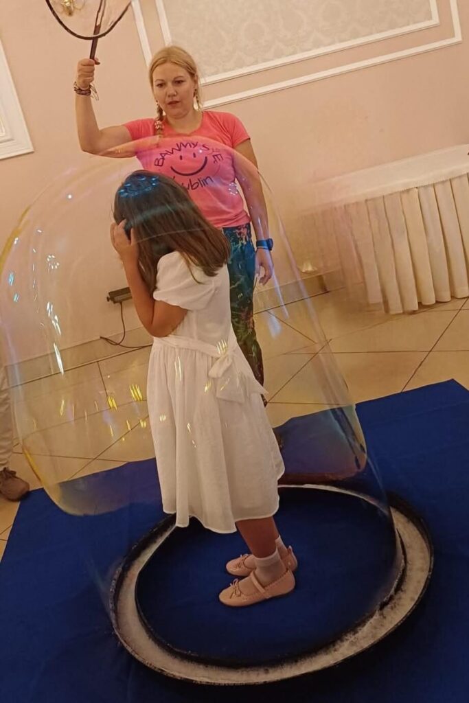 zamykanie w bańce animacje chrzciny komunia wesele